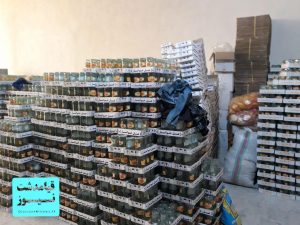 کشف کارگاه تولید عسل های تقلبی در روستای عباس آباد علاقبند بخش خاوران