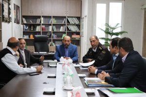 دیدار فرمانده پلیس راهور محور امام رضا(ع) و مدیر حمل و نقل و ترافیک فرمانداری ری با بخشدار خاوران