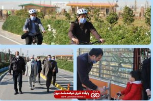 دوچرخه سواری آقای شهردار به مناسبت روز هوای پاک