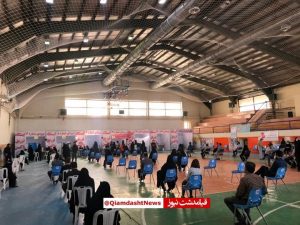 رکورد تزریق روزانه واکسن در مرکز واکسیناسیون قیامدشت شکست