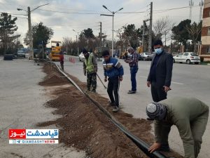 شروع پروژه پایش تصویری بخش خاوران از روستای محمودآباد