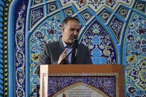 حضور فرماندار ری در نماز جمعه قیامدشت
