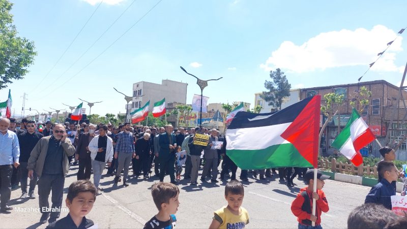 راهپیمایی روز قدس در قیامدشت برگزار شد
