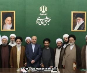 دیدار امام جمعه بخش خاوران (قیامدشت) با رئیس مجلس شورای اسلامی