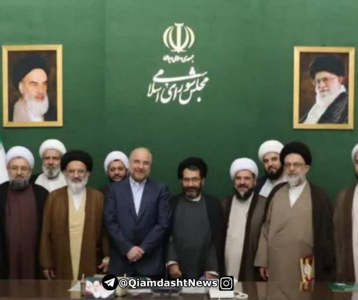 دیدار امام جمعه بخش خاوران (قیامدشت) با رئیس مجلس شورای اسلامی