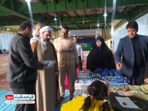 برپایی نمایشگاه با موضوع مدیریت مصرف آب در نماز جمعه قیامدشت