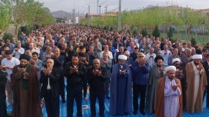 نماز باشکوه عید سعید فطر در قیامدشت اقامه شد + فیلم
