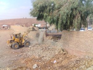 تخریب ساخت و سازهای غیرمجاز در بخش خاوران