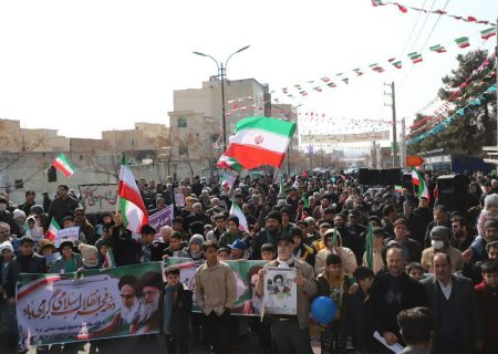 حضور پرشور مردم قیامدشت و بخش خاوران در راهپیمایی ۲۲ بهمن