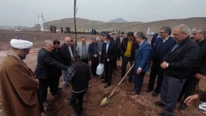 کاشت نهال در محدوده روستای چهلقز بمناسبت هفته منابع طبیعی +فیلم