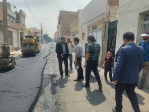 آغاز نهضت آسفالت معابر شهر قیامدشت
