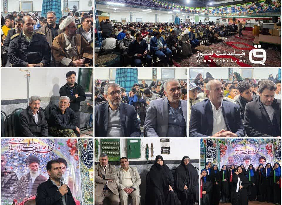 ️جشن نیمه شعبان و دهه فجر در مسجد امام رضا(ع) روستای چهلقز برگزار شد