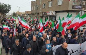 حضور کمسابقه مردم شهر قیامدشت در راهپیمایی روز جهانی قدس + فیلم