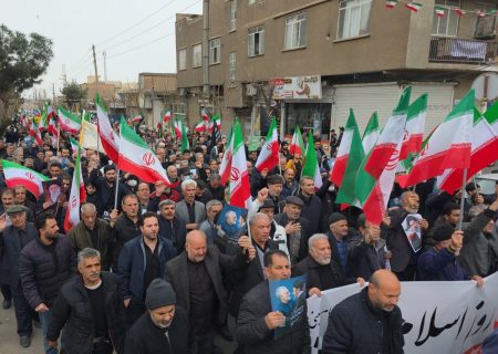 حضور کم‌سابقه مردم شهر قیامدشت در راهپیمایی روز جهانی قدس + فیلم